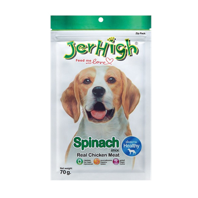 Jerhigh Chicken Sticks Spinach