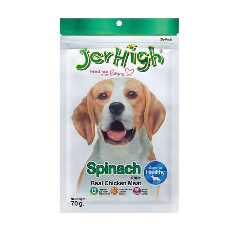 Jerhigh Chicken Sticks Spinach