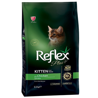 غذای خشک گربه - رفلکس پلاس - Reflex - مخصوص بچه گربه  - با طعم مرغ  - 1.5 کیلوگرم 