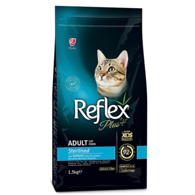 غذای خشک گربه - رفلکس پلاس - Reflex - گربه بالغ - استرالایز - با طعم سالمون - 1.5 کیلوگرم 